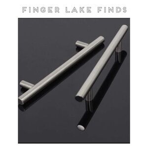 10 New Brushed Nickle Draw Pulls